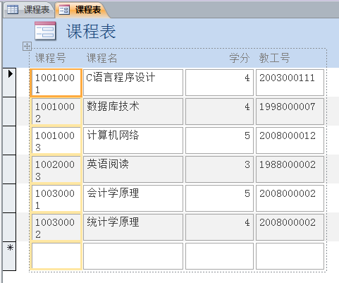 国开《数据库基础与应用》第九章 实验三：窗体对象的建立与使用