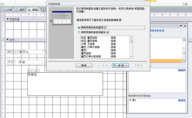 国开《数据库基础与应用》第十章 10-2-2：报表设计命令